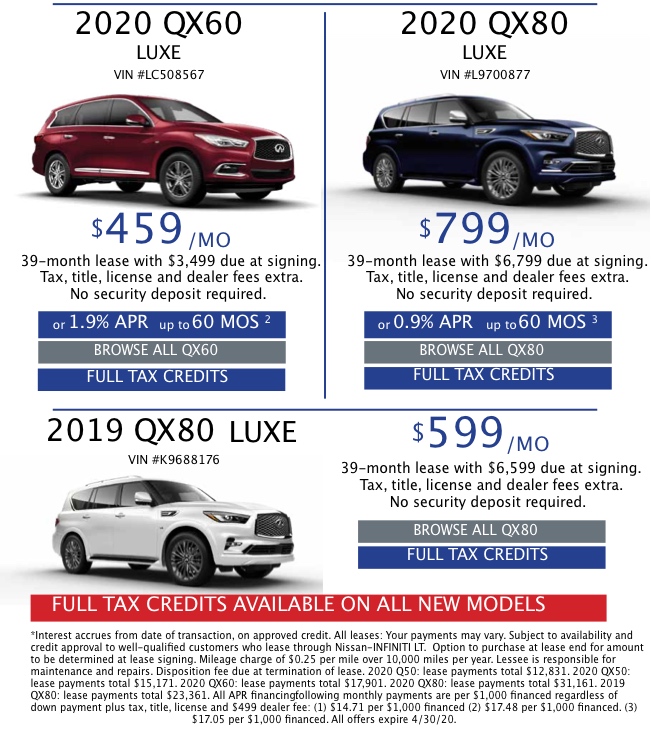 Crest INFINITI is a Frisco INFINITI dealer and a new car and used car